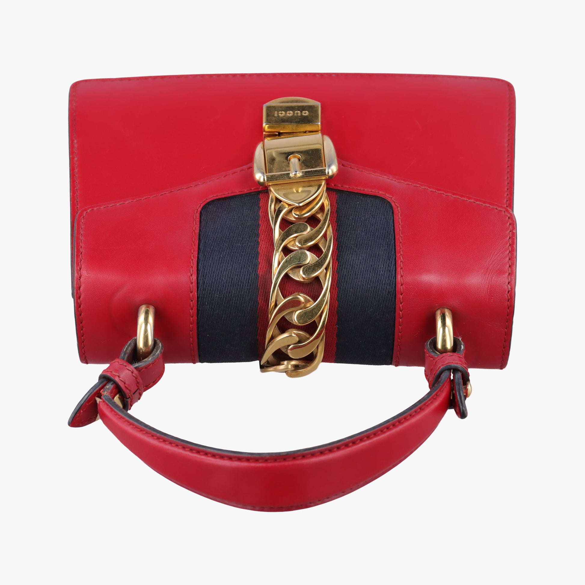Sylvie Red×navy Leather 470270 B021588884シルヴィ レッド×ネイビー レザー 470270 B021588884