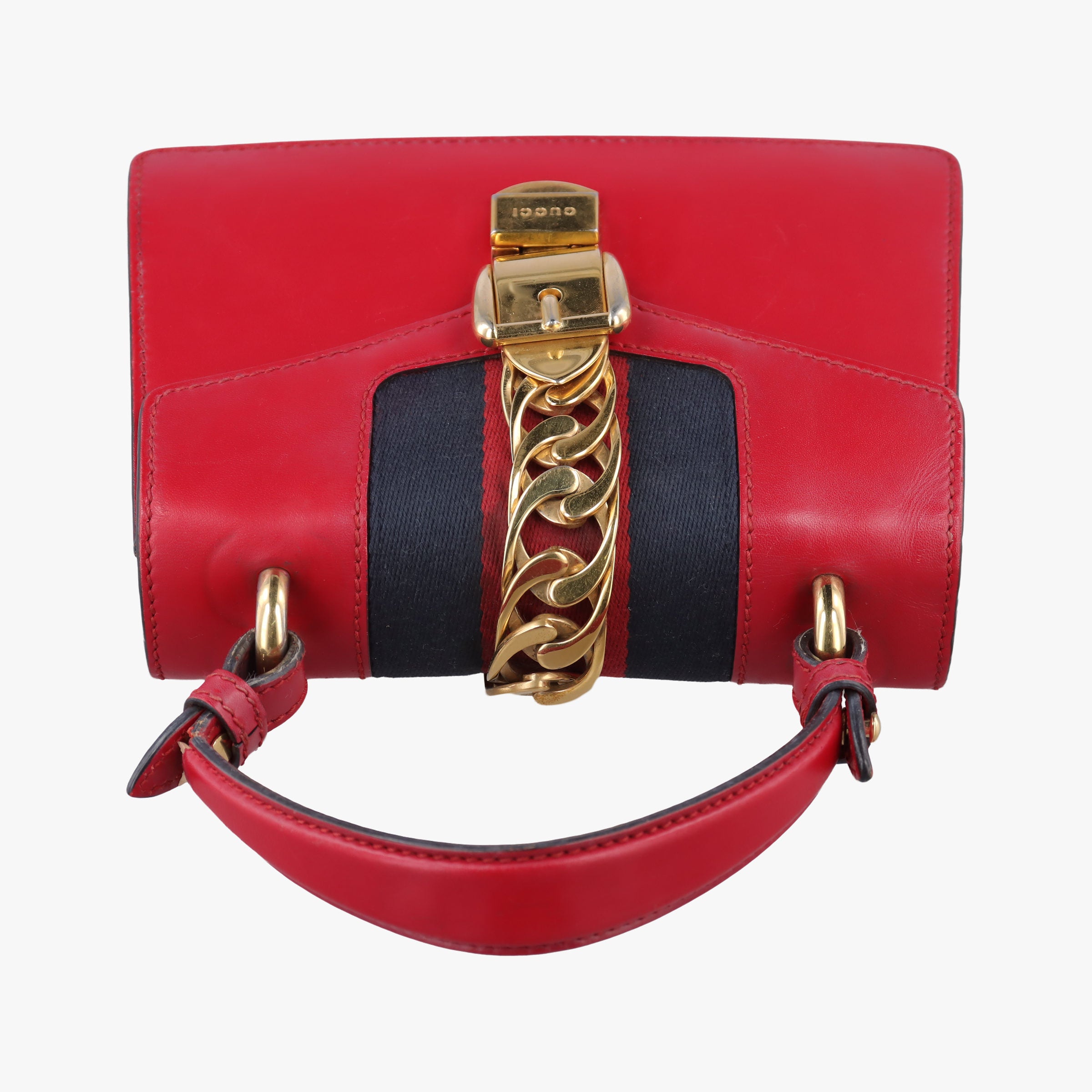 Sylvie Red×navy Leather 470270 B021588884シルヴィ レッド×ネイビー レザー 470270 B021588884