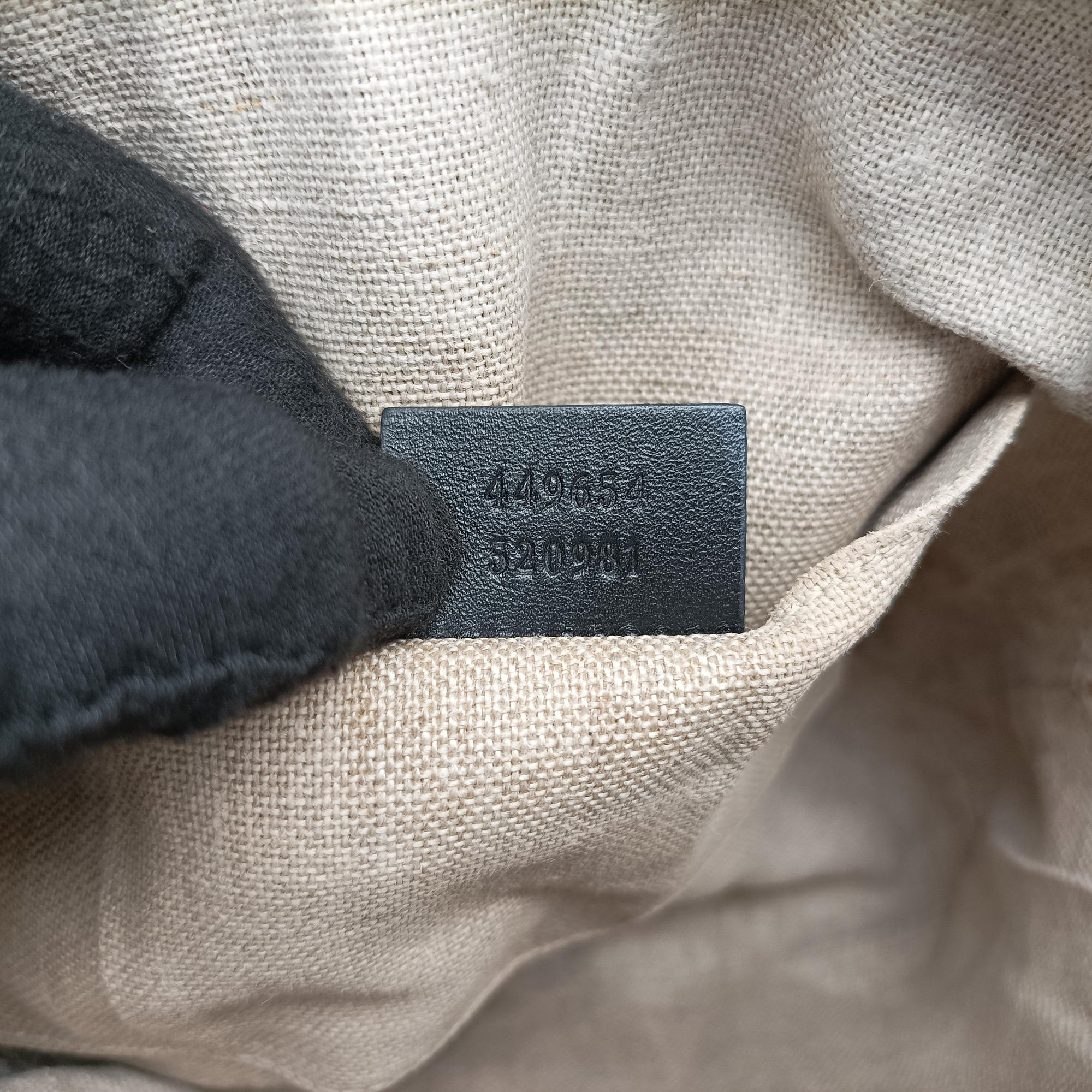 Microguccissima Black Leather 449654 Lot number unknownマイクログッチシマ ブラック レザー 449654 製番不明