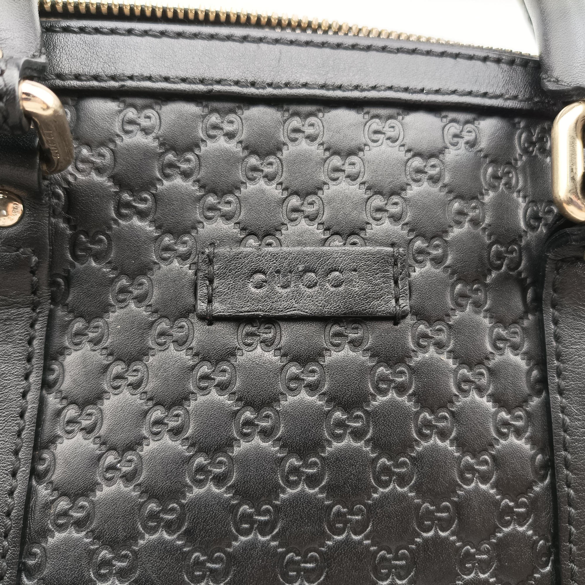Microguccissima Black Leather 449654 Lot number unknownマイクログッチシマ ブラック レザー 449654 製番不明