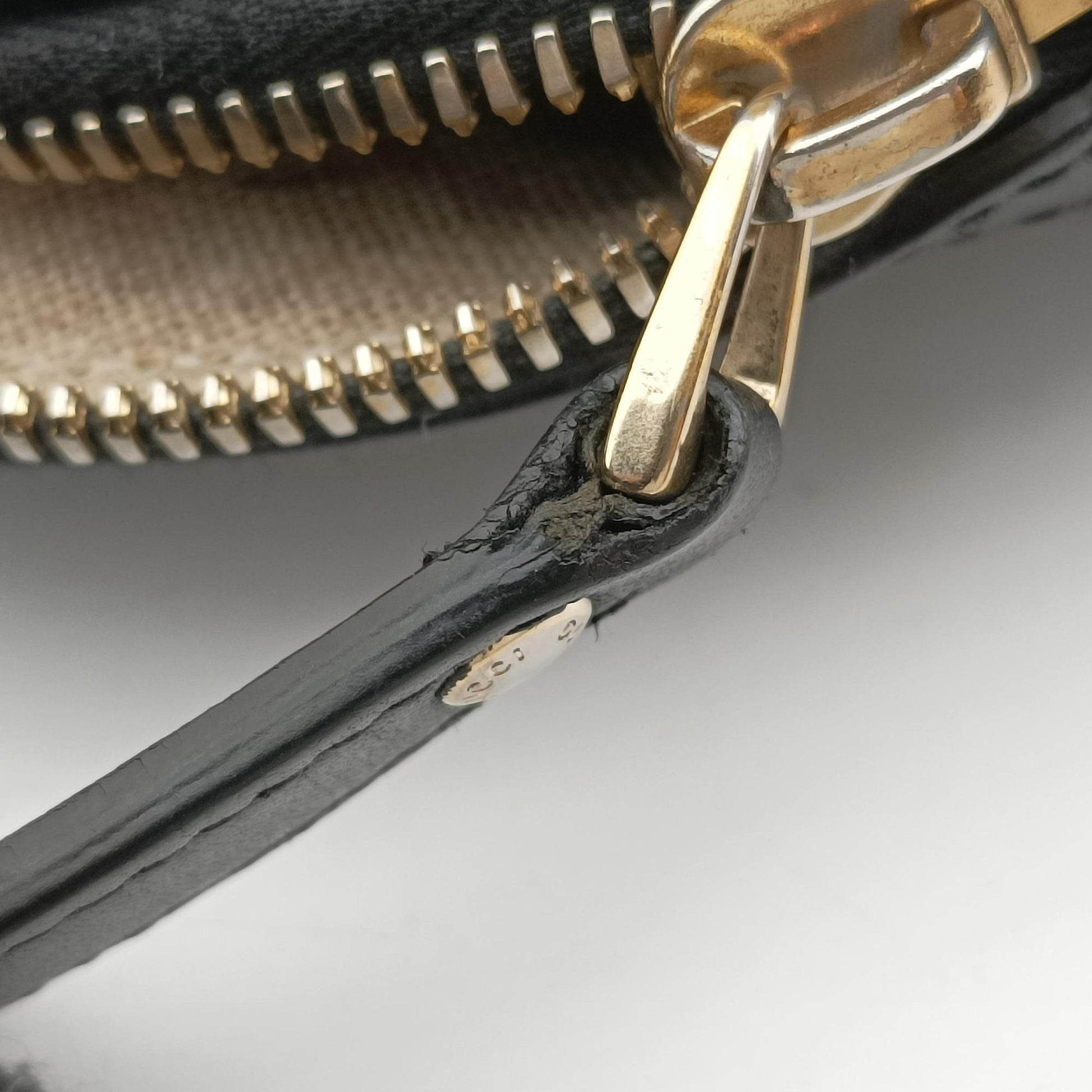 Microguccissima Black Leather 449654 Lot number unknownマイクログッチシマ ブラック レザー 449654 製番不明