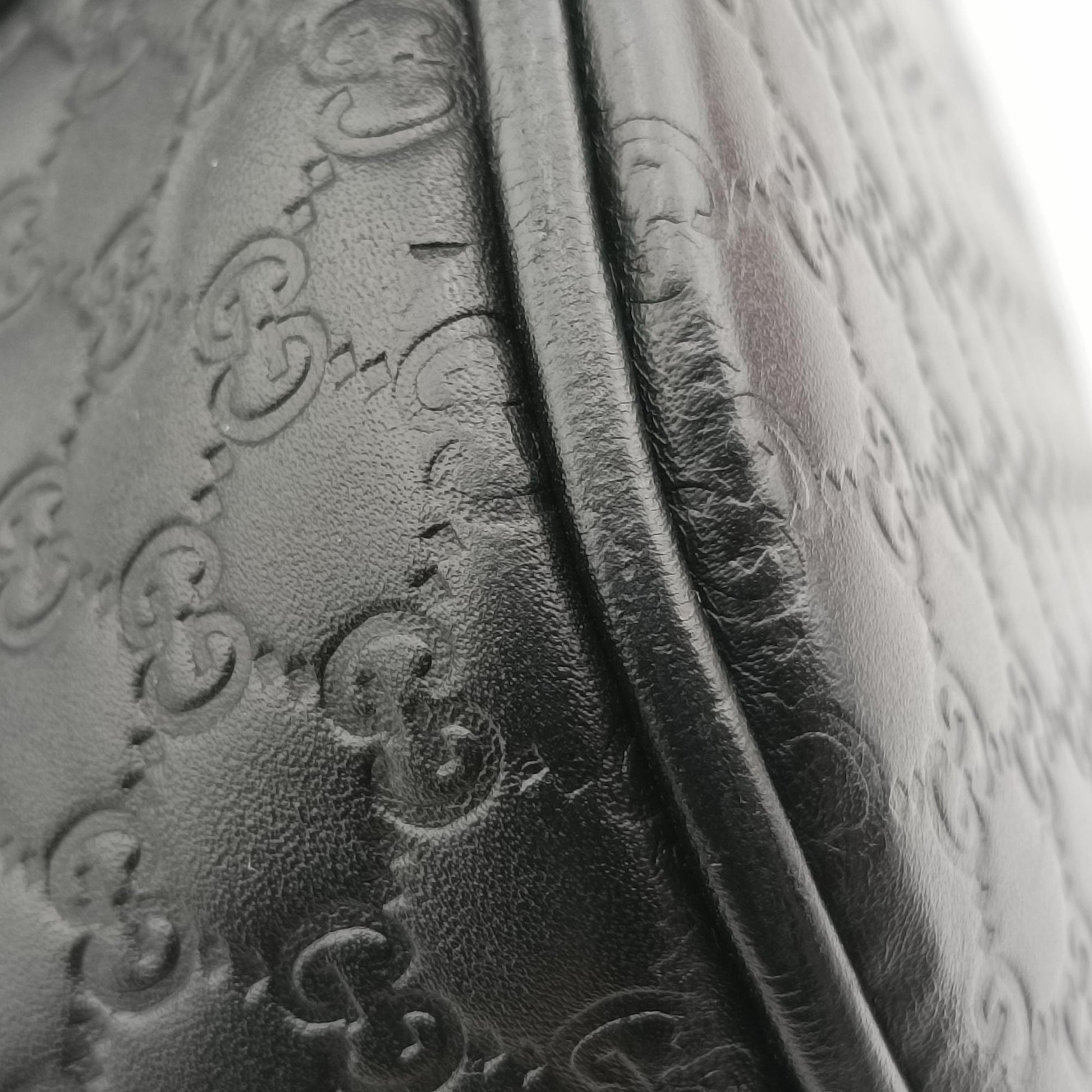 Microguccissima Black Leather 449654 Lot number unknownマイクログッチシマ ブラック レザー 449654 製番不明