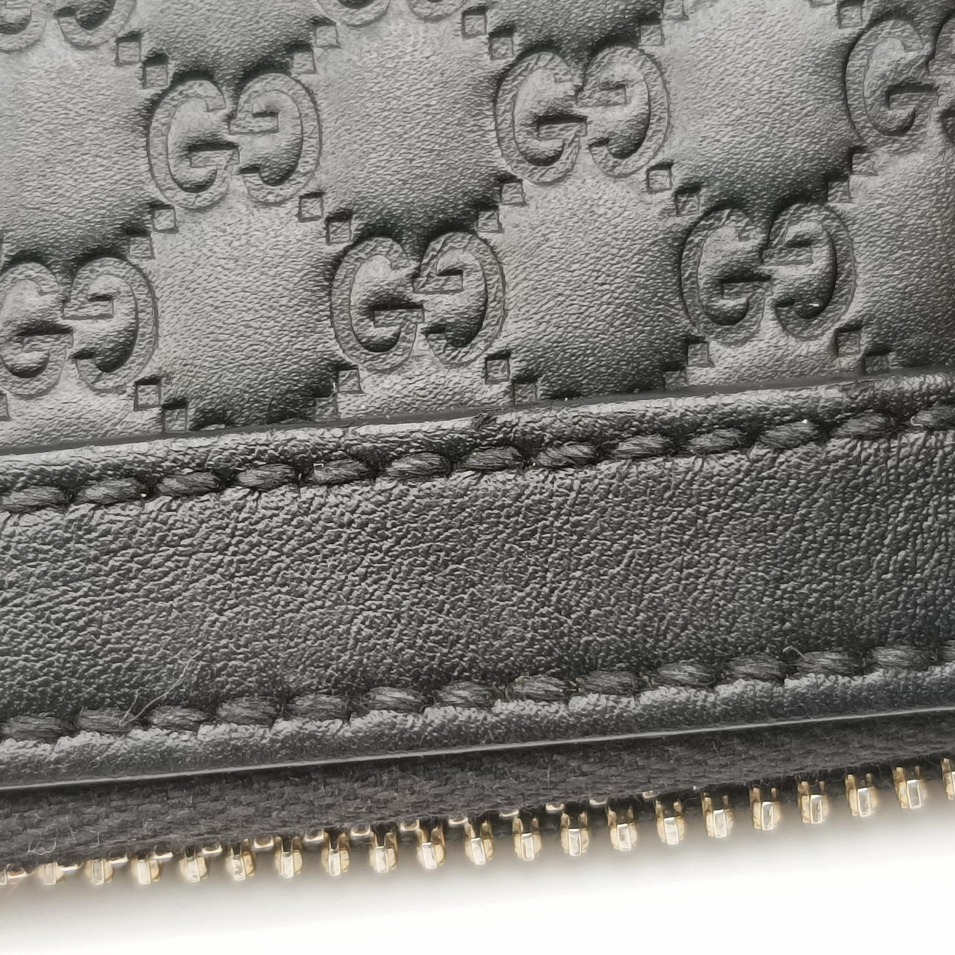 Microguccissima Black Leather 449654 Lot number unknownマイクログッチシマ ブラック レザー 449654 製番不明