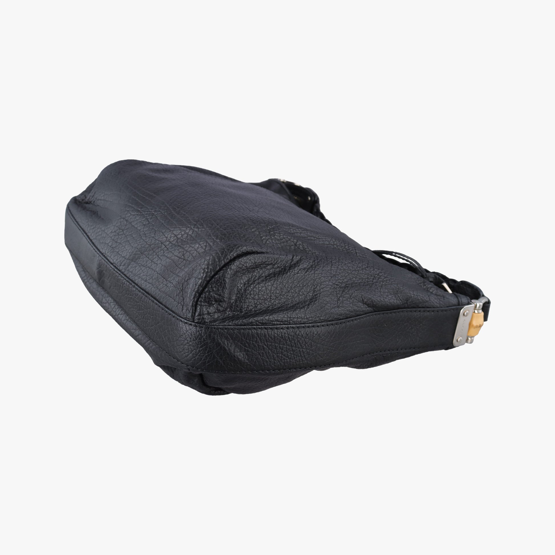 Bamboo Bar Hobo Black Leather 257090 I7596458バンブーバーホーボー ブラック レザー 257090 I7596458