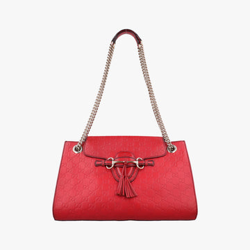 Emily Red Leather 295403 C012786601エミリー レッド レザー 295403 C012786601