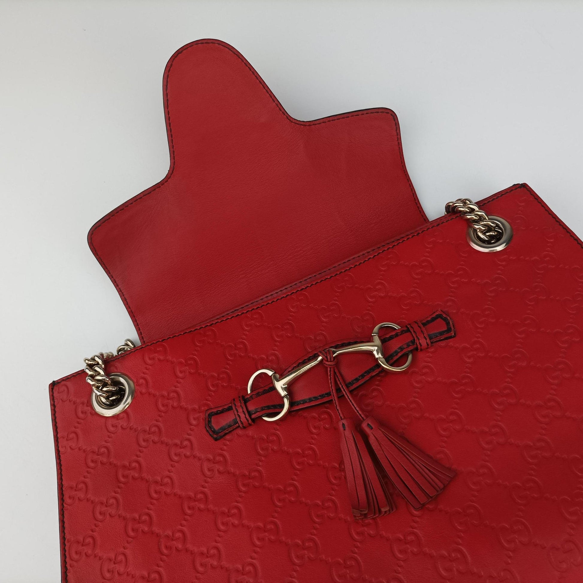 Emily Red Leather 295403 C012786601エミリー レッド レザー 295403 C012786601