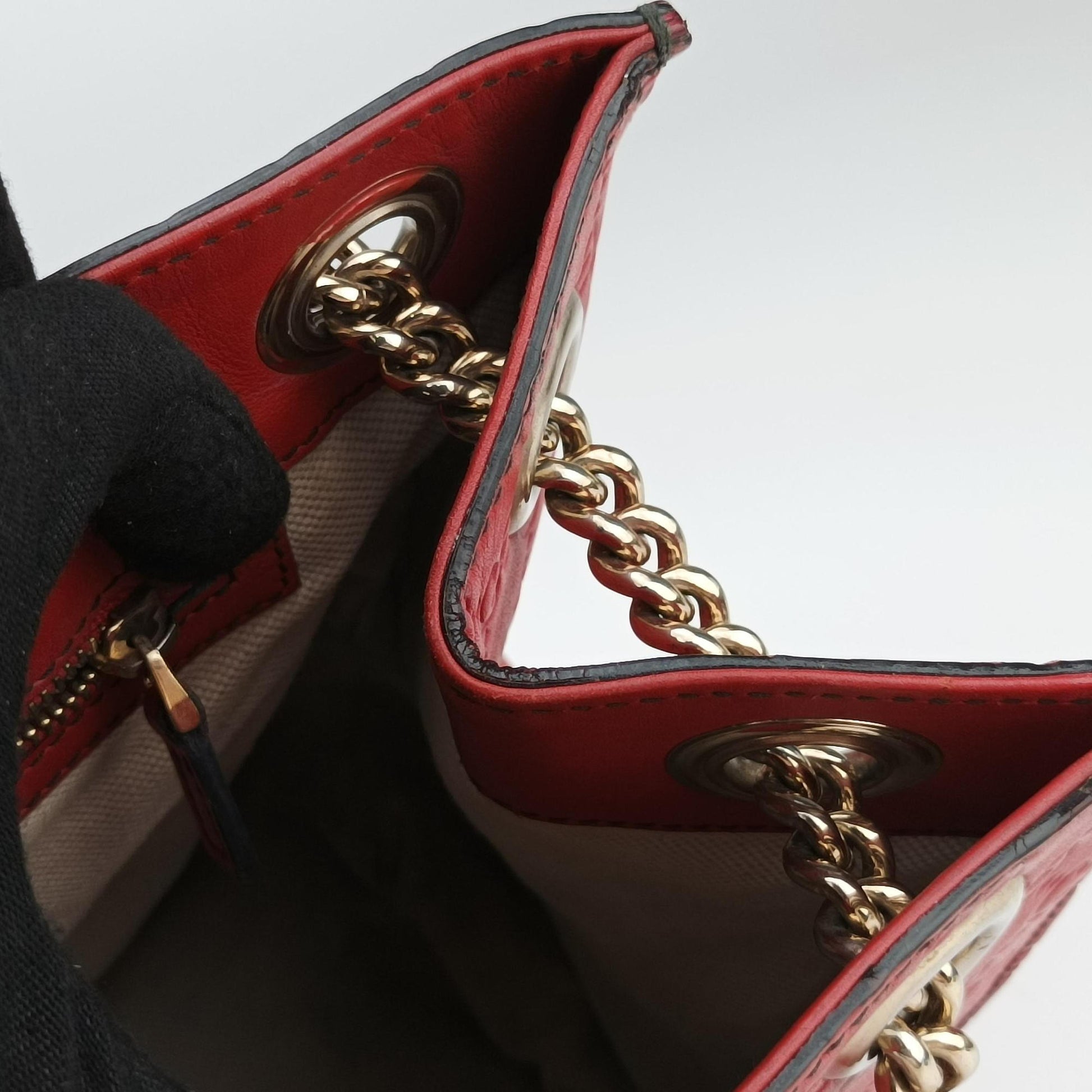 Emily Red Leather 295403 C012786601エミリー レッド レザー 295403 C012786601