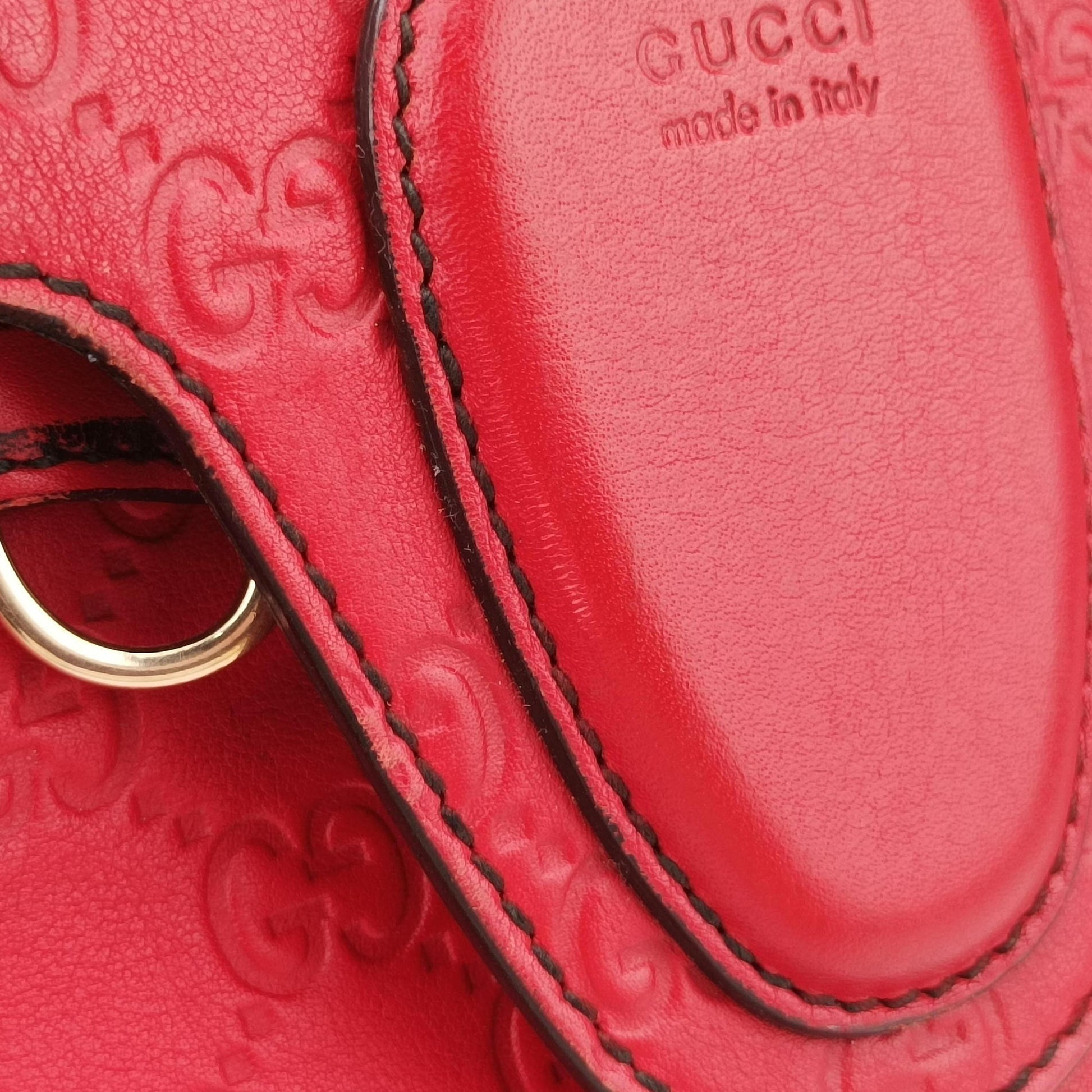 Emily Red Leather 295403 C012786601エミリー レッド レザー 295403 C012786601