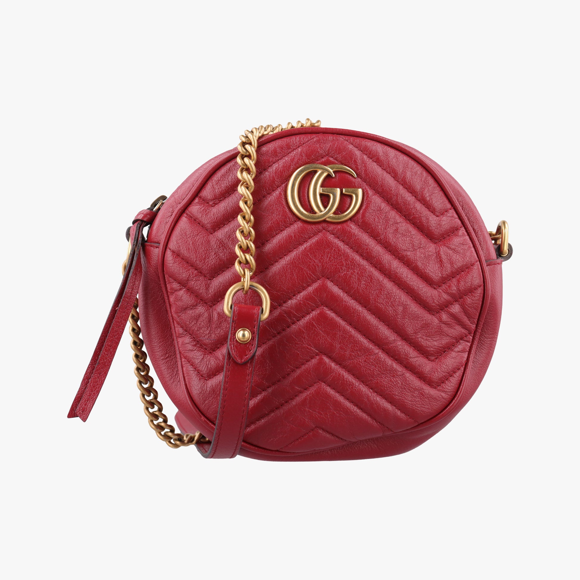 GG Marmont Red Leather 550154 A028986309GGマーモント レッド レザー 550154 A028986309