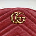GG Marmont Red Leather 550154 A028986309GGマーモント レッド レザー 550154 A028986309