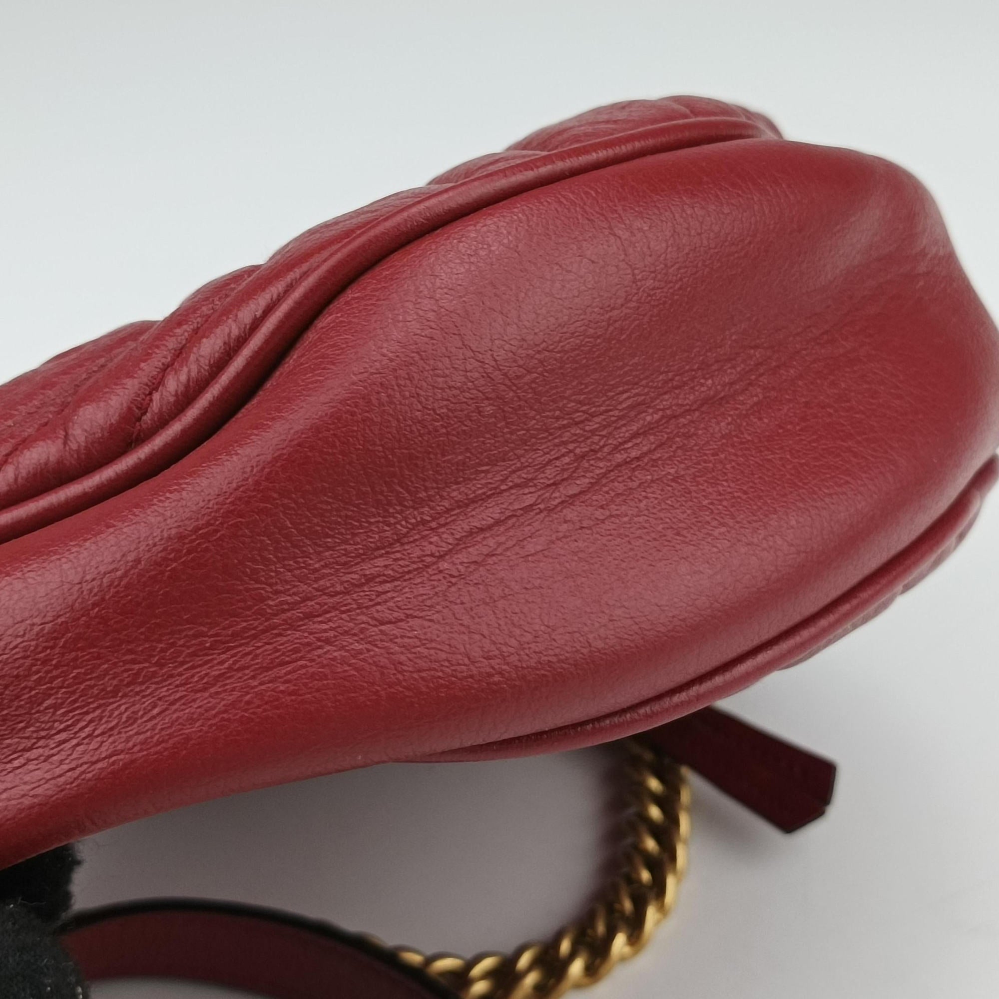 GG Marmont Red Leather 550154 A028986309GGマーモント レッド レザー 550154 A028986309