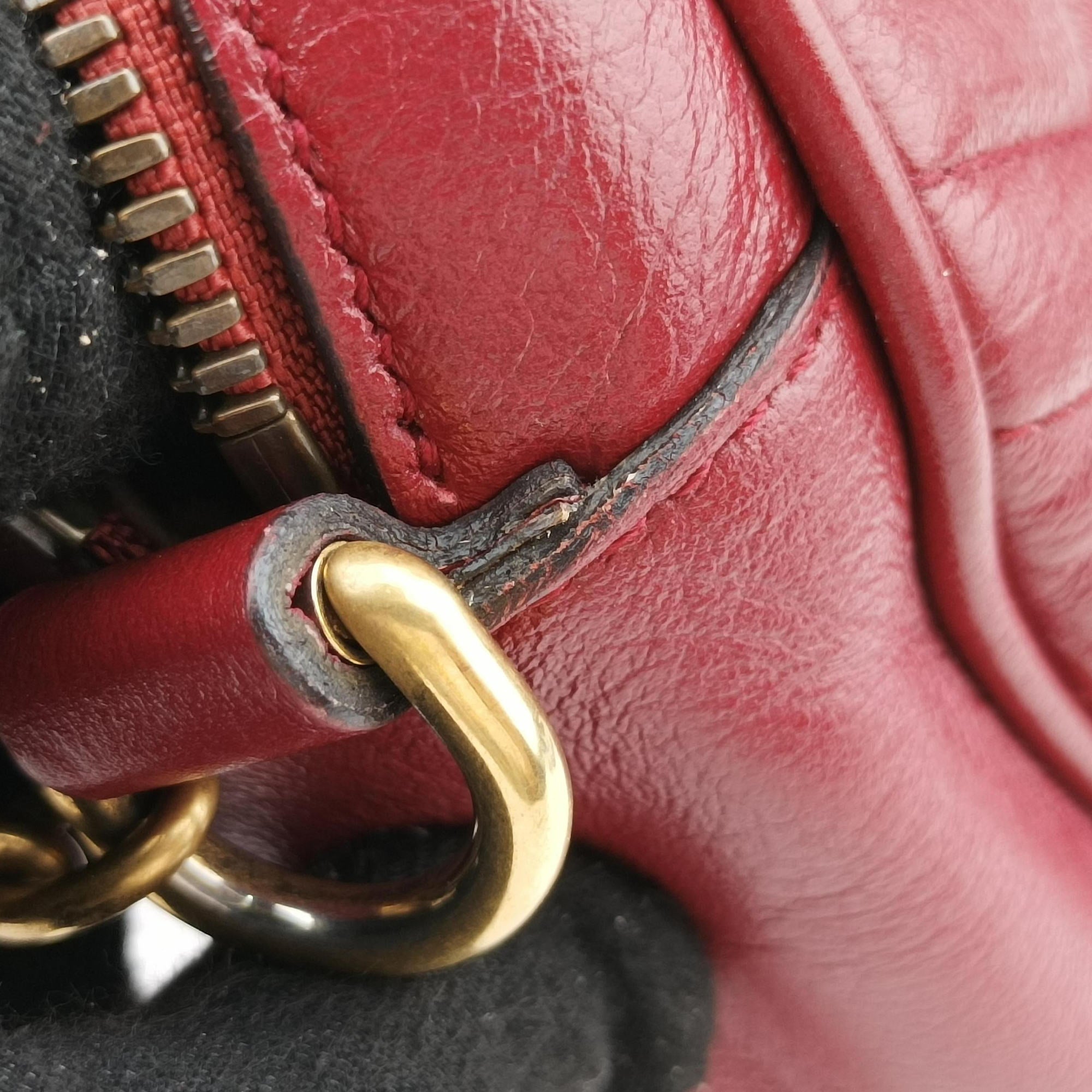 GG Marmont Red Leather 550154 A028986309GGマーモント レッド レザー 550154 A028986309