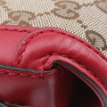 Lady Web khaki×red canvas×leather 383848 H019489691レディ ウェブ カーキ×レッド キャンバス×レザー 383848 H019489691
