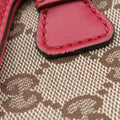Lady Web khaki×red canvas×leather 383848 H019489691レディ ウェブ カーキ×レッド キャンバス×レザー 383848 H019489691