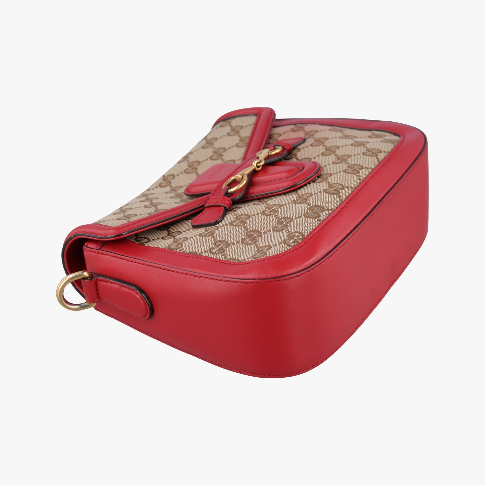 Lady Web khaki×red canvas×leather 383848 H019489691レディ ウェブ カーキ×レッド キャンバス×レザー 383848 H019489691