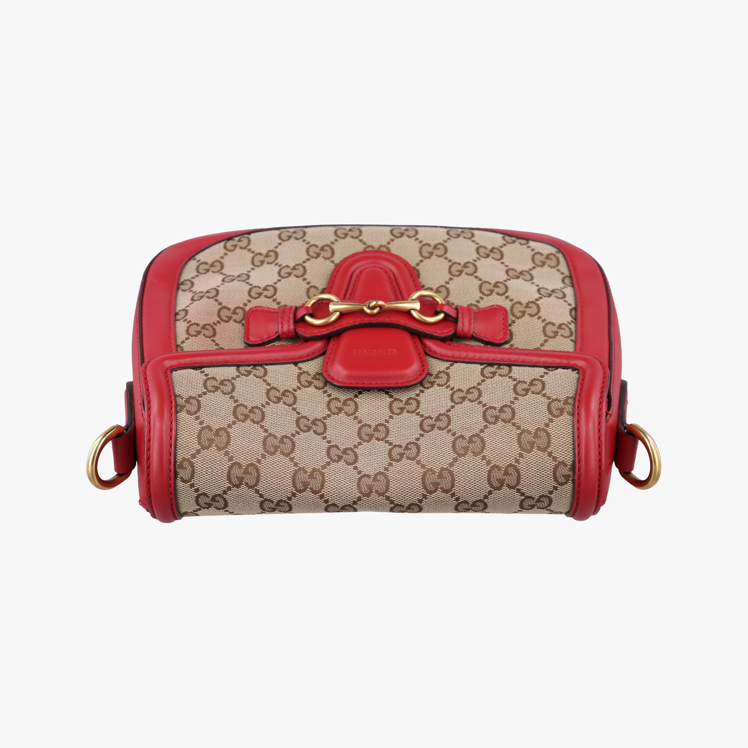 Lady Web khaki×red canvas×leather 383848 H019489691レディ ウェブ カーキ×レッド キャンバス×レザー 383848 H019489691