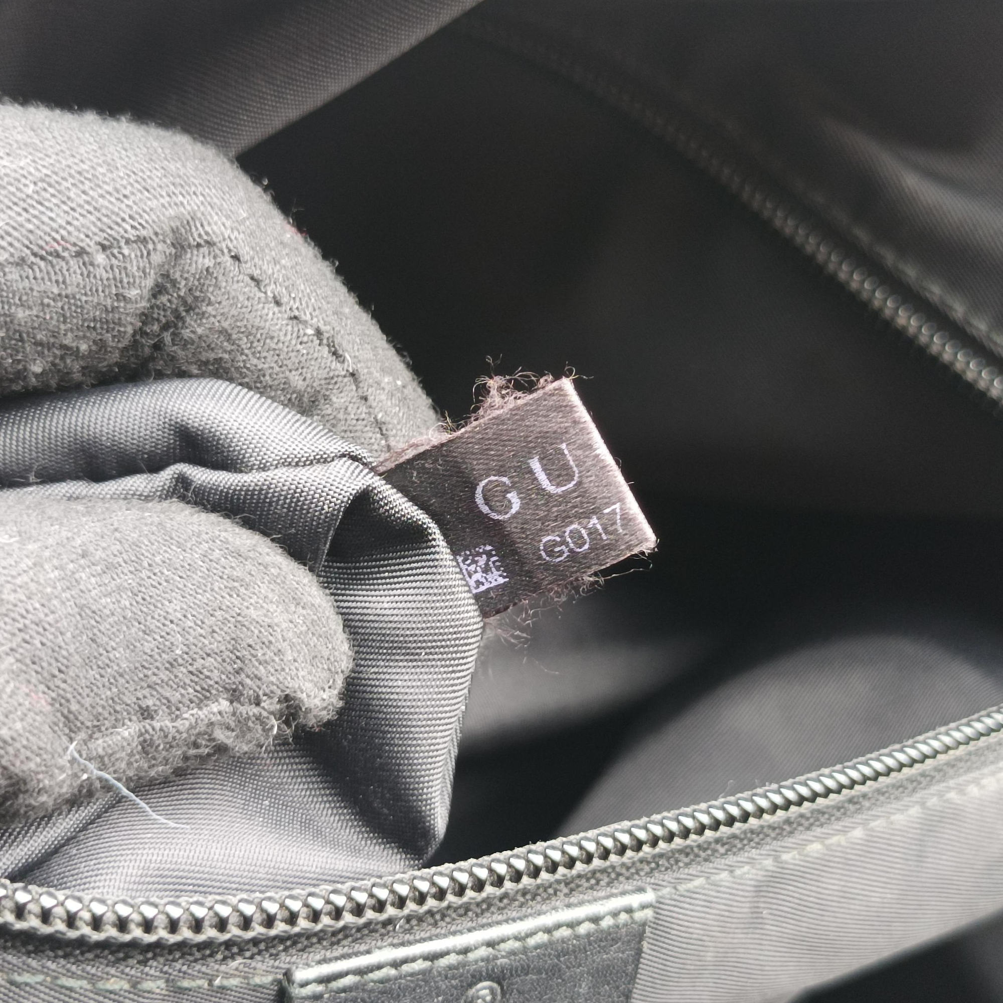 GG Plus GG Supreme Black PVC coated canvas x Leather 337081 Lot number unknownGGプラス GGスプリーム ブラック PVCコーティングキャンバス x レザー 337081 製番不明