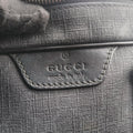 GG Plus GG Supreme Black PVC coated canvas x Leather 337081 Lot number unknownGGプラス GGスプリーム ブラック PVCコーティングキャンバス x レザー 337081 製番不明