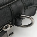 GG Plus GG Supreme Black PVC coated canvas x Leather 337081 Lot number unknownGGプラス GGスプリーム ブラック PVCコーティングキャンバス x レザー 337081 製番不明