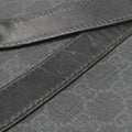 GG Plus GG Supreme Black PVC coated canvas x Leather 337081 Lot number unknownGGプラス GGスプリーム ブラック PVCコーティングキャンバス x レザー 337081 製番不明