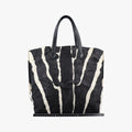 Zebra Print tote White× Black Nylon x Leather 8BH260 8BH260-Q9A 148-2384ゼブラ柄 トート  ホワイトx ブラック ナイロン x レザー 8BH260 8BH260-Q9A 148-2384