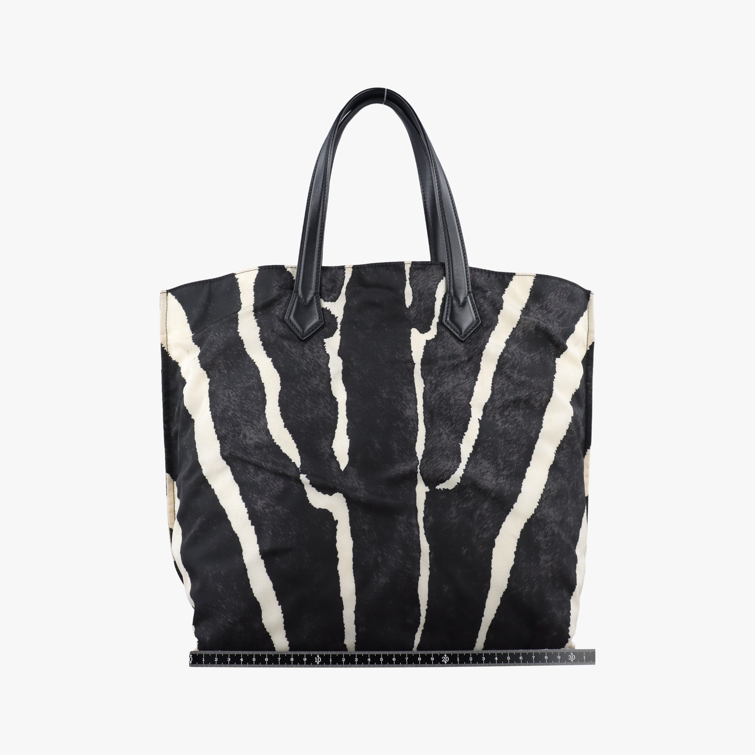 Zebra Print tote White× Black Nylon x Leather 8BH260 8BH260-Q9A 148-2384ゼブラ柄 トート  ホワイトx ブラック ナイロン x レザー 8BH260 8BH260-Q9A 148-2384