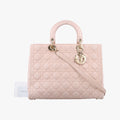 Lady Dior Pink lambskin 15-BO-0124レディディオール ピンク ラムスキン 15-BO-0124