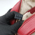 Bree Microguccissima khaki×red canvas×leather 449413 G026324009ブリー マイクログッチシマ カーキ×レッド キャンバス×レザー 449413 G026324009