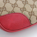 Bree Microguccissima khaki×red canvas×leather 449413 G026324009ブリー マイクログッチシマ カーキ×レッド キャンバス×レザー 449413 G026324009