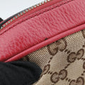 Bree Microguccissima khaki×red canvas×leather 449413 G026324009ブリー マイクログッチシマ カーキ×レッド キャンバス×レザー 449413 G026324009