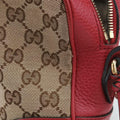 Bree Microguccissima khaki×red canvas×leather 449413 G026324009ブリー マイクログッチシマ カーキ×レッド キャンバス×レザー 449413 G026324009