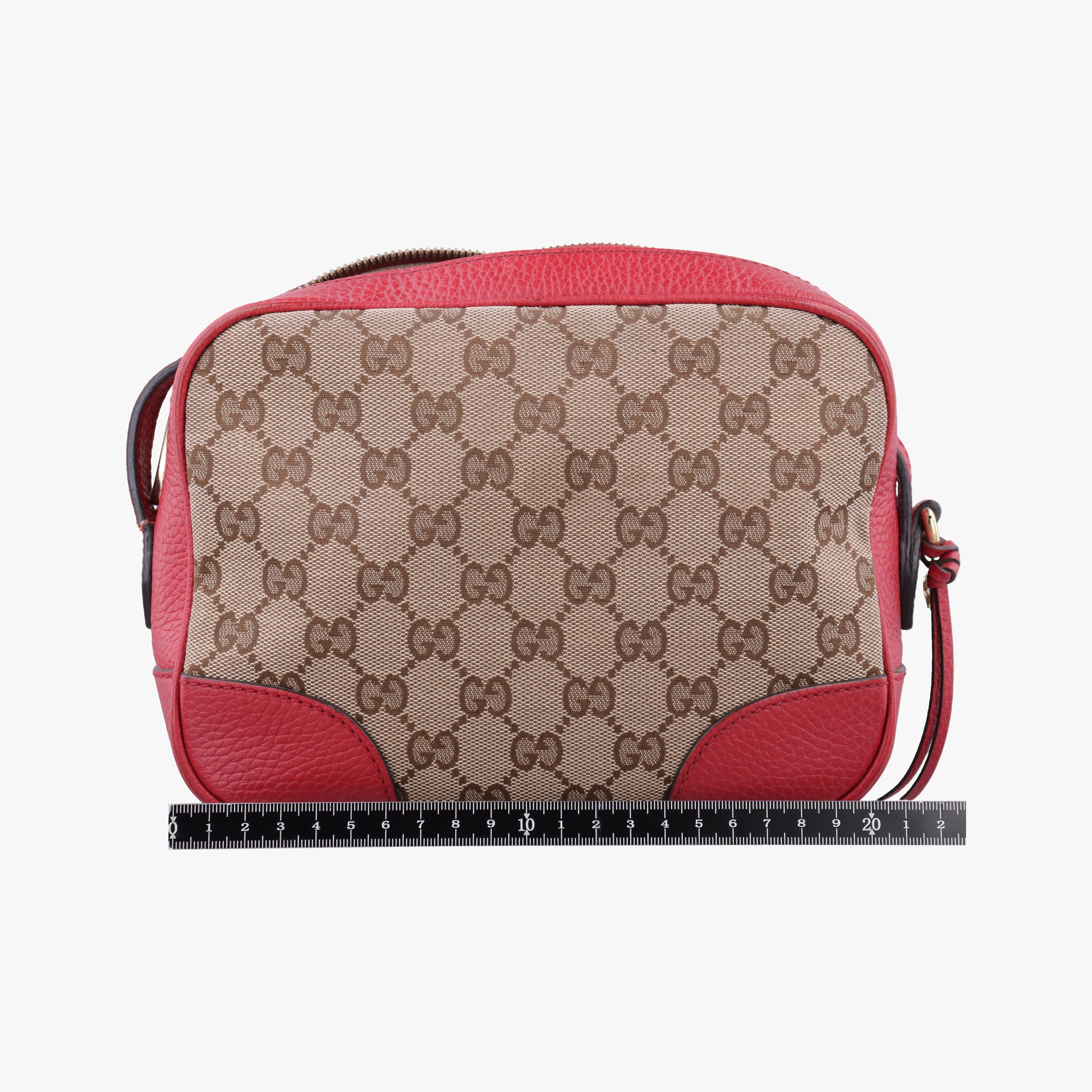 Bree Microguccissima khaki×red canvas×leather 449413 G026324009ブリー マイクログッチシマ カーキ×レッド キャンバス×レザー 449413 G026324009
