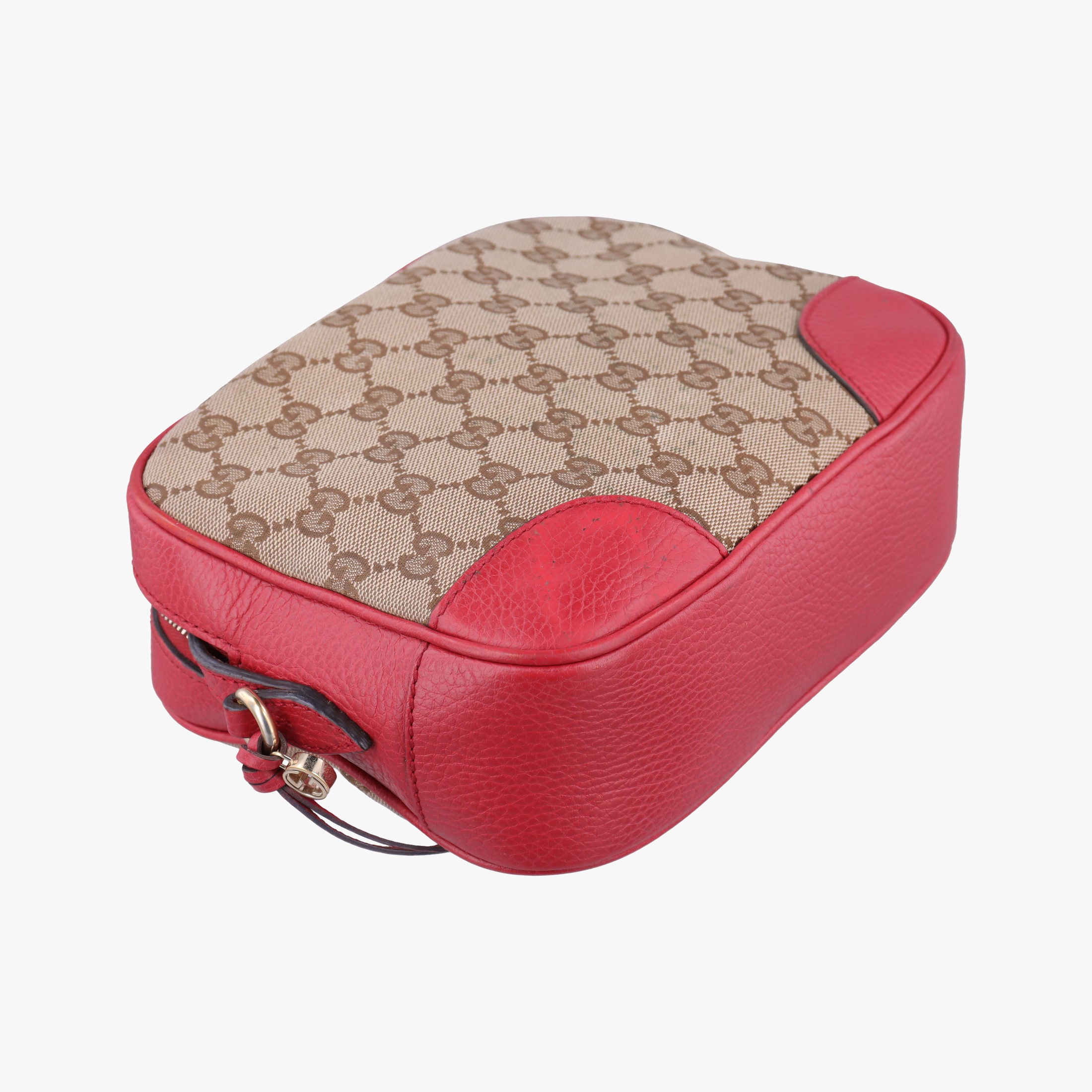 Bree Microguccissima khaki×red canvas×leather 449413 G026324009ブリー マイクログッチシマ カーキ×レッド キャンバス×レザー 449413 G026324009