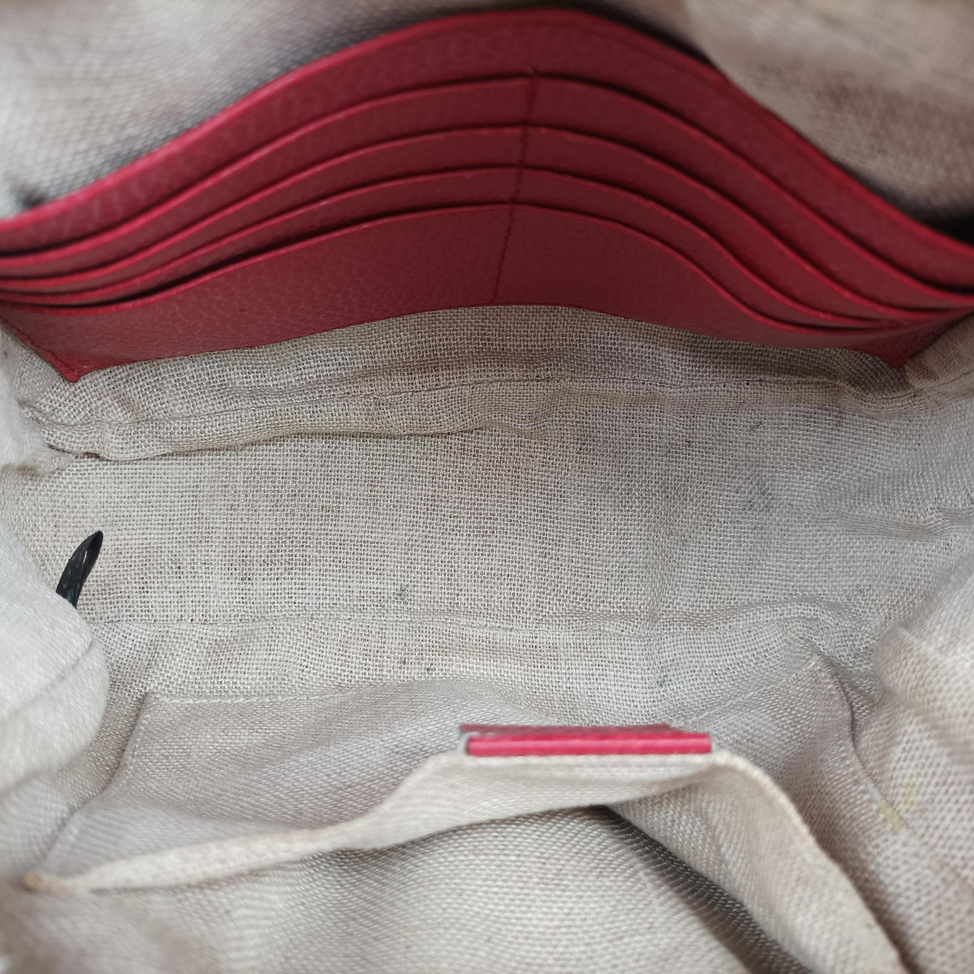 Bree Microguccissima khaki×red canvas×leather 449413 G026324009ブリー マイクログッチシマ カーキ×レッド キャンバス×レザー 449413 G026324009