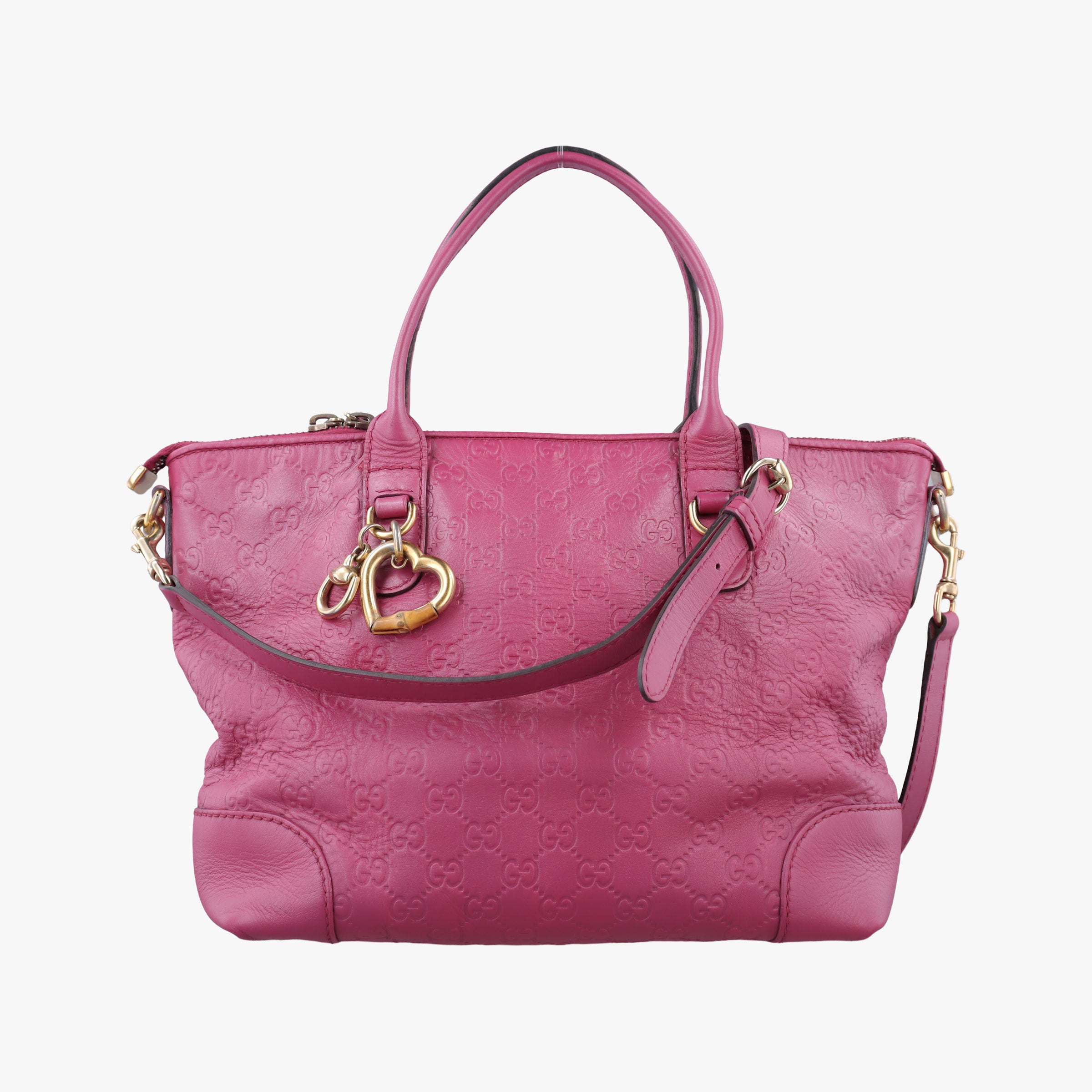 Guccissima Heart Bit Rose Leather 269957 H010798392グッチシマ ハートビット ローズ レッド レザー 269957 H010798392
