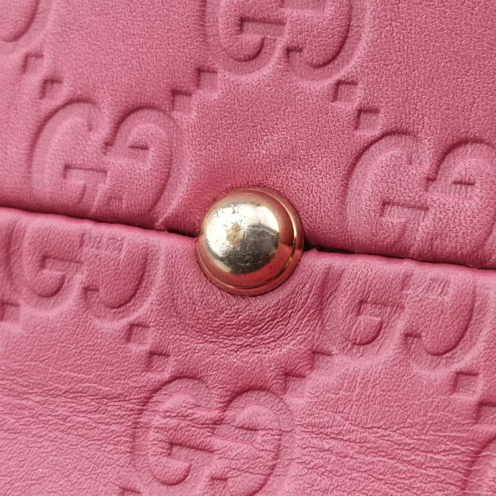 Guccissima Heart Bit Rose Leather 269957 H010798392グッチシマ ハートビット ローズ レッド レザー 269957 H010798392