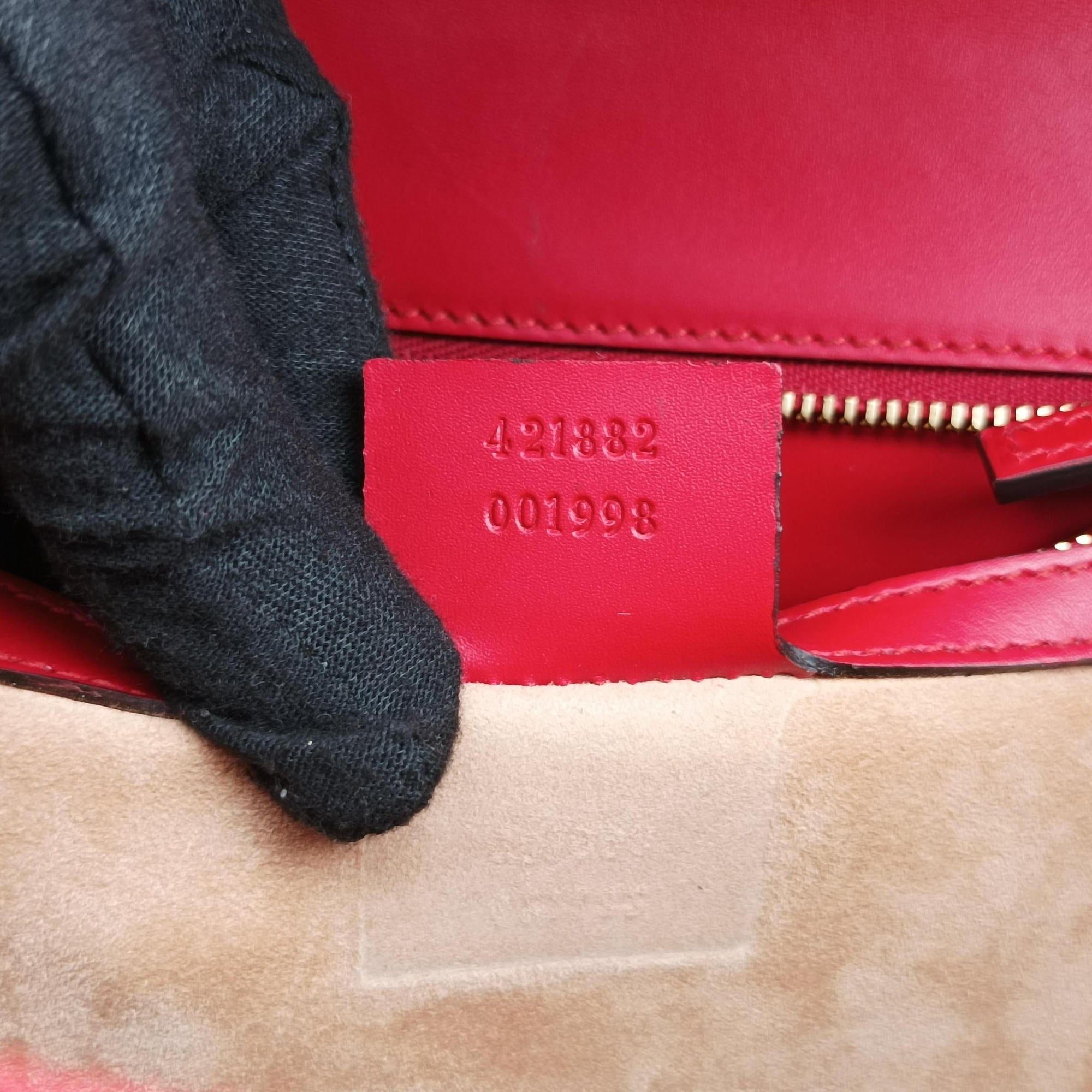 Sylvie Red×navy Leather 421882 D022289772シルヴィ レッド×ネイビー レザー 421882 D022289772