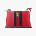 Sylvie Red×navy Leather 421882 D022289772シルヴィ レッド×ネイビー レザー 421882 D022289772