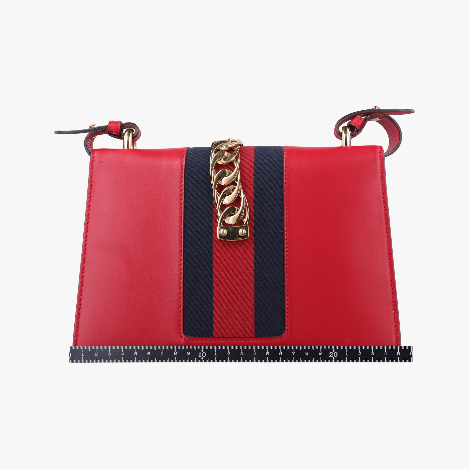 Sylvie Red×navy Leather 421882 D022289772シルヴィ レッド×ネイビー レザー 421882 D022289772