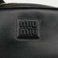 Logo belt Black leather DNP104ロゴベルト ブラック レザー DNP104