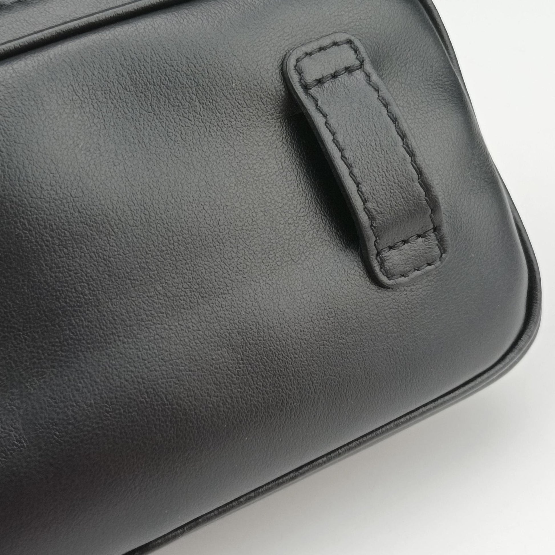 Logo belt Black leather DNP104ロゴベルト ブラック レザー DNP104