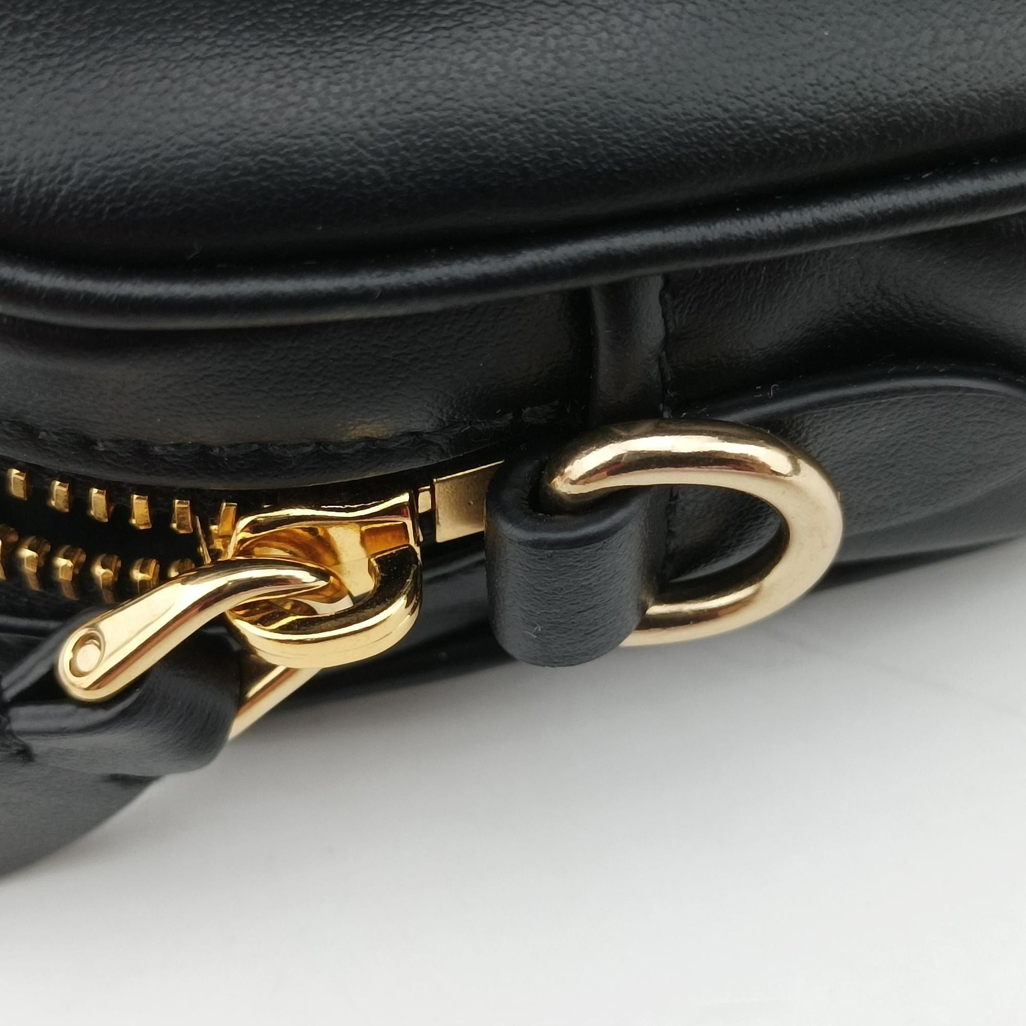 Logo belt Black leather DNP104ロゴベルト ブラック レザー DNP104