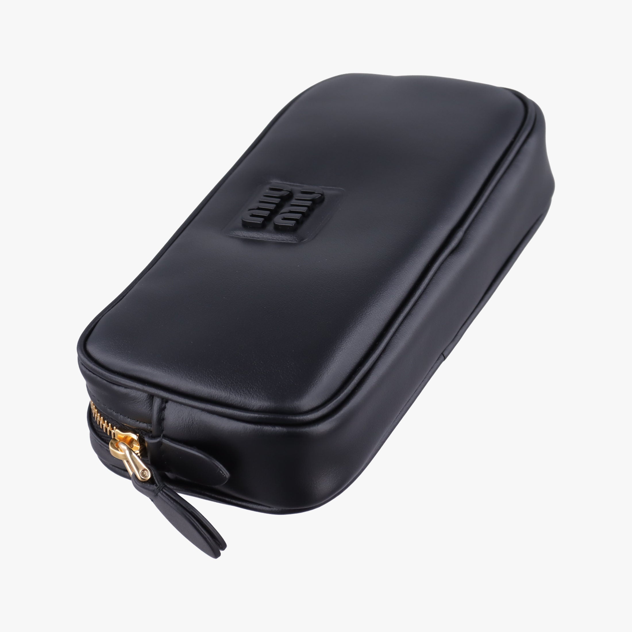 Logo belt Black leather DNP104ロゴベルト ブラック レザー DNP104