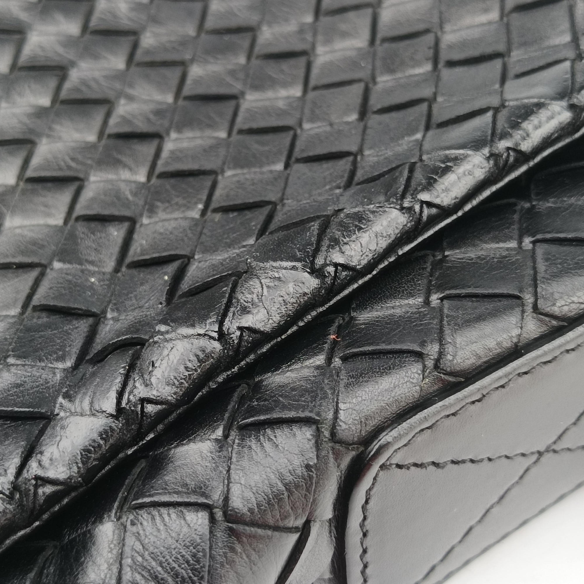 Intrecciato Black lambskin B01814913Pイントレチャート ブラック ラムスキン B01814913P