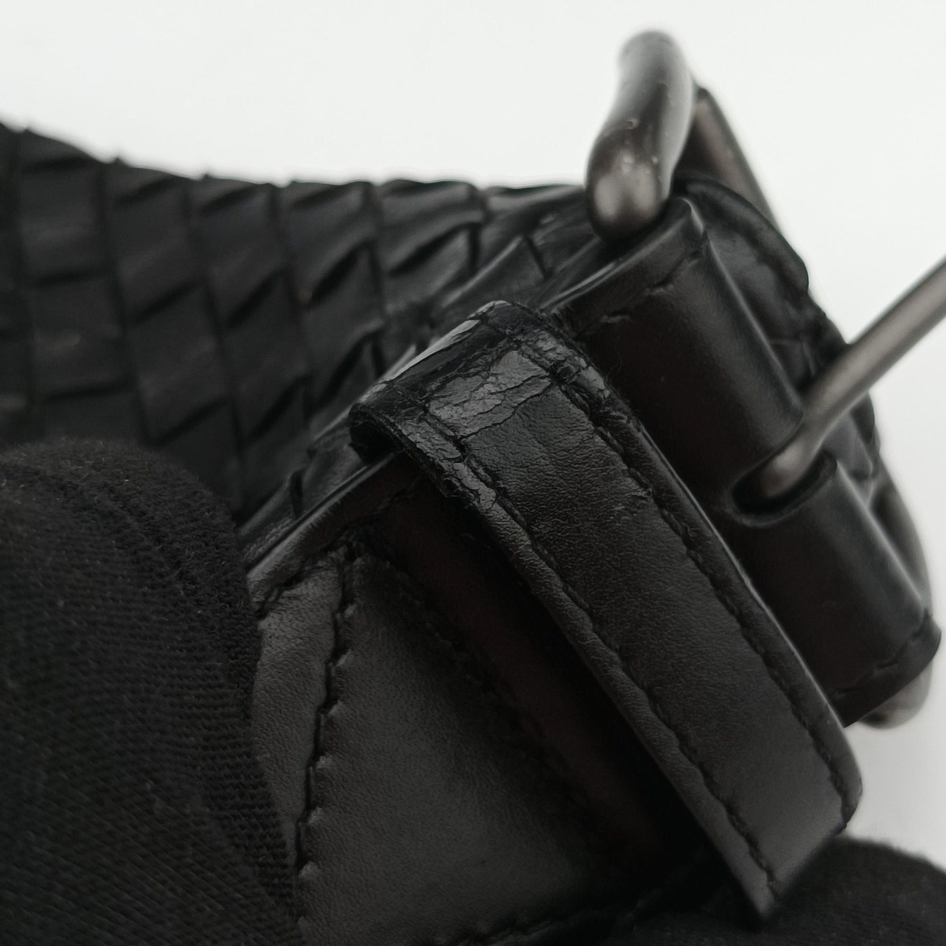 Intrecciato Black lambskin B01814913Pイントレチャート ブラック ラムスキン B01814913P