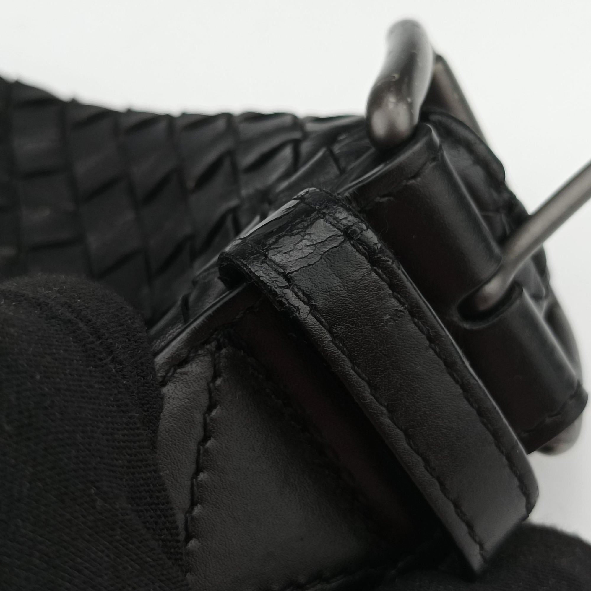Intrecciato Black lambskin B01814913Pイントレチャート ブラック ラムスキン B01814913P