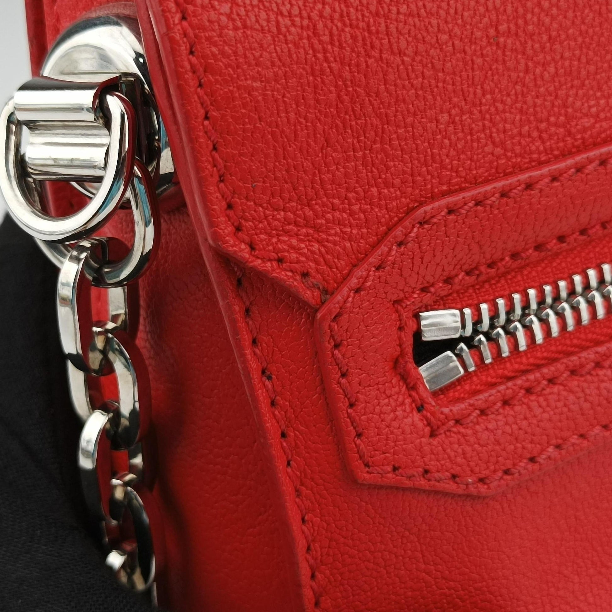 Versace Borsa Stardvst Red leather CLG 520161327815ヴェルサーチ ボルサ スタードヴェスト レッド レザー CLG 520161327815
