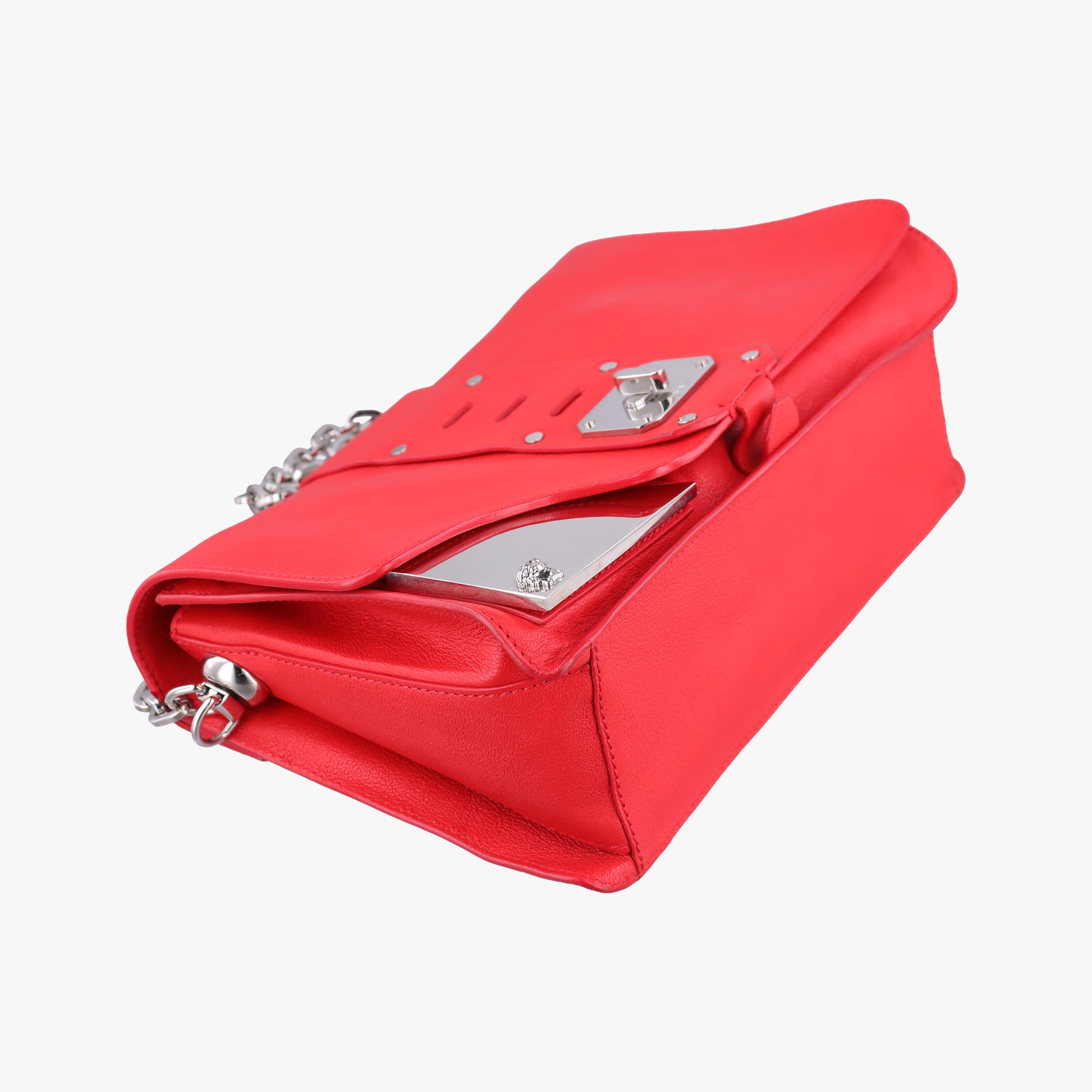 Versace Borsa Stardvst Red leather CLG 520161327815ヴェルサーチ ボルサ スタードヴェスト レッド レザー CLG 520161327815