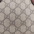 Pre-owned Gucci GG SUPREME beige×brown PVC coated canvas×Leather 409529 handbag | stylenewstar