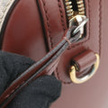 Pre-owned Gucci GG SUPREME beige×brown PVC coated canvas×Leather 409529 handbag | stylenewstar